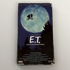 6/$20 E.T. The Extra-Terrestrial Movie VHS Video Cassette Drama Dee Wallace
